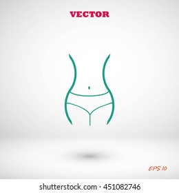 woman's waist icon