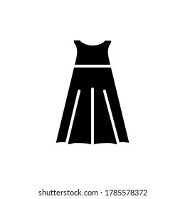 woman's wedding dress icon glyph style for your design