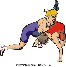 woman`s wrestling