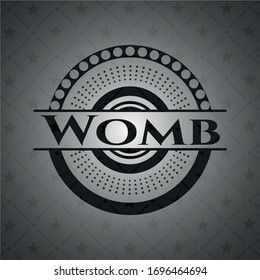 Womb black emblem. Vector Illustration. Detailed.