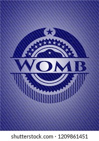 Womb with jean texture