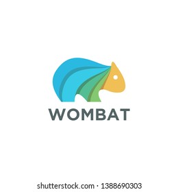 Wombat App Technology Logo Vector