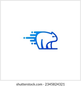 wombat app technology logo vector design