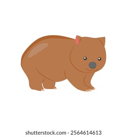 Wombat Australian Symbol Vector Illustration