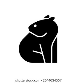 Wombat-Logo. Symboldesign. Vorlagenelemente