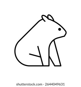 Wombat Logo. Icon design. Template elements