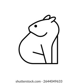 Wombat Logo. Icon design. Template elements