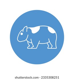 Icono del vector Wombat que puede modificar o editar fácilmente

