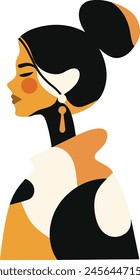 Las mujeres abstractas de arte de Vector para un arte de pared