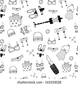 Women accessories seamless pattern