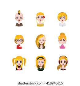 Women Avatar With Blonde Hair