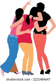 Women avatars friends vector design 10. This is an eps file.