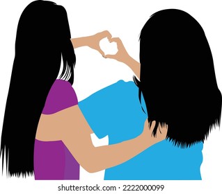 Women avatars friends vector design 02. This is an eps file.