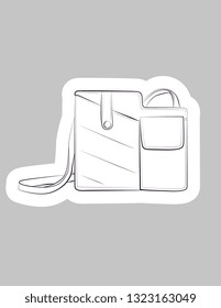
Women bag clutch Fashion illustration vector  object isolated
