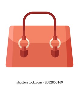women bag flat clipart vector illustration