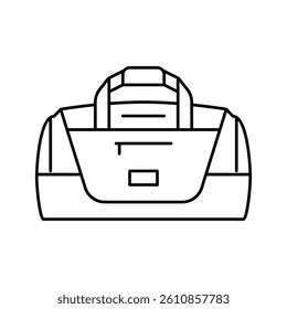 women bag handbag line icon vector. women bag handbag sign. isolated contour symbol black illustration