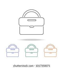 Women bag icon. Element multi color female accessories icons for mobile concept and web apps. Thin line  icon for website design and development, app development. Premium icon on white background