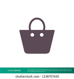 Women Bag Icon Vector Logo Template Illustration Design. Vector EPS 10.