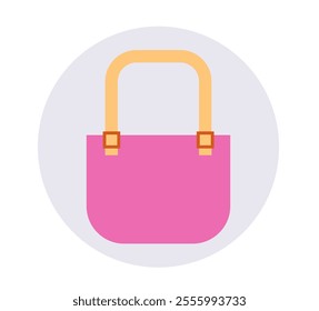 Women bag isolated concept. Vector graphic design illustration element