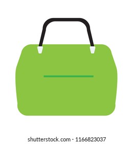 Women bag or purse illustration. Flat and solid color style. Vector Ilustration.