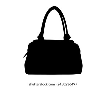 Women bag silhouette vector art