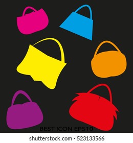 Women bag, vector icon, eps10
