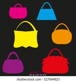 Women bag, vector icon, eps10