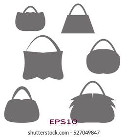 Women bag, vector icon, eps10