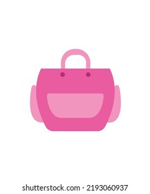 women bag vector icon isolated on white background, stylish handbag.