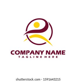 women Beatiful - vector logo concept illustration.