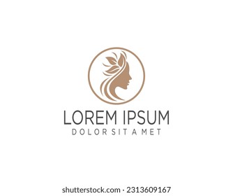 Women beauty and fashion logo vector