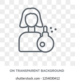 Women Beauty icon. Trendy flat vector Women Beauty icon on transparent background from Ladies collection. High quality filled Women Beauty symbol use for web and mobile
