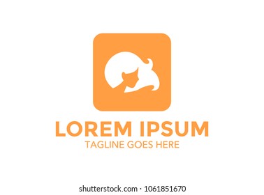 women beauty logo. vector illustration. simple