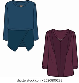 mulheres blusa design. desenhos de moda e muito mais