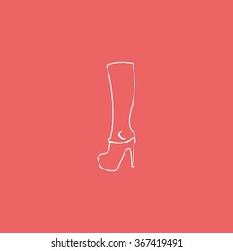 The women boot icon.