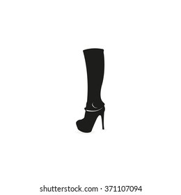 Women boot icon.