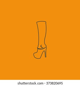 The women boot icon.