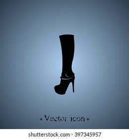 The women boot icon.