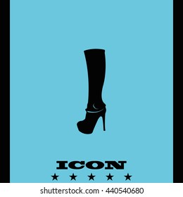 The women boot icon.