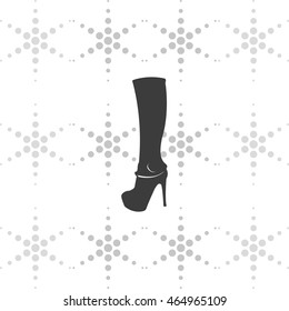 The women boot icon.