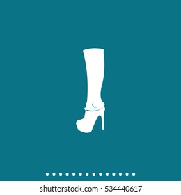 The women boot icon.