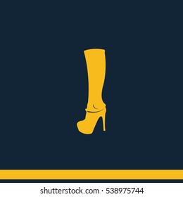 The women boot icon.