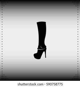 The women boot icon.