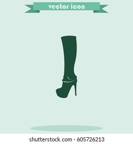 The women boot icon.