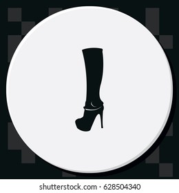 The women boot icon.