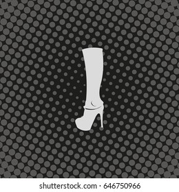 The women boot icon.