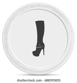 The women boot icon.