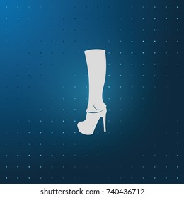 The women boot icon.