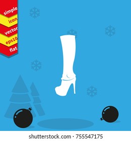 The women boot icon.