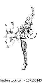 women in butterflies in the stomach